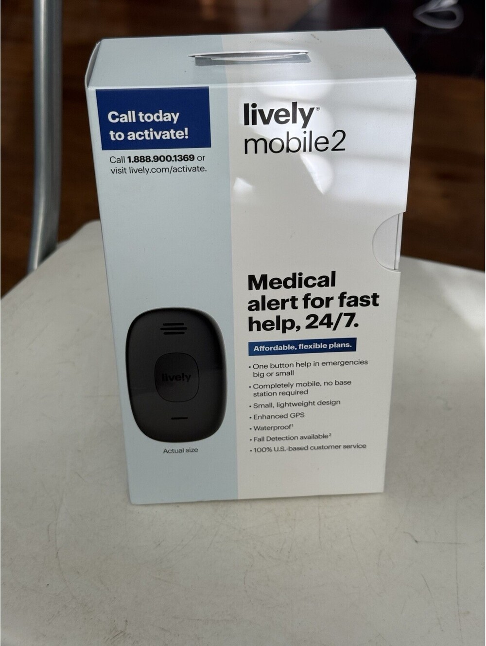 Lively Mobile 2 Medical Alert System GPS Waterproof 24/7